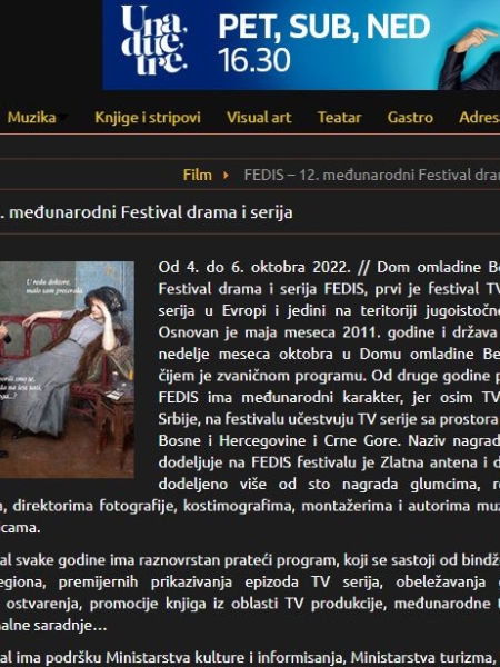 FEDIS 2022 Izlazak
